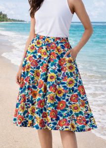 Floral Midi Skirt