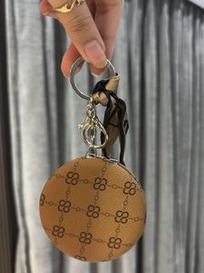 Monogram Round Keychain