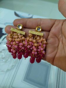 Stunning Beaded Dangle Earrings