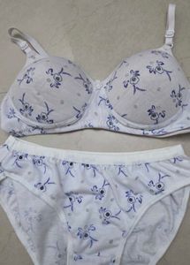Floral Print Bra &amp; Panty Set