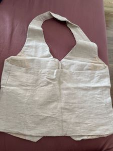 Chic Linen Halter Vest Top