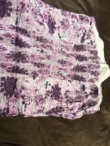 Purple Floral Mini Dress