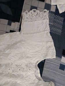 Elegant Free Size Kurta with Embroidery &amp; Sequin
