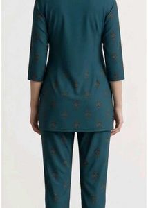 Teal Printed Co-ord Set