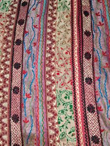 multi Ethnic Kurta embroidery and golden pants s