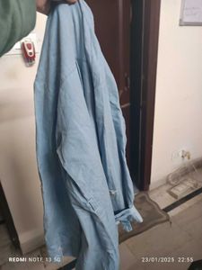 Light Blue Denim Shirt Dress