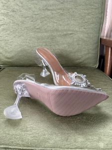 Sparkling Clear Pointed Heels