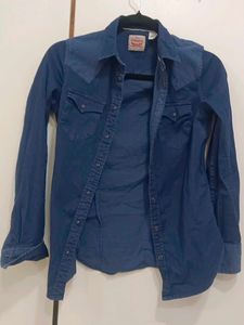 Levi's Blue Denim Western Shirt