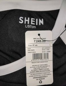 Shein One Shoulder Contrast Trim Short Top