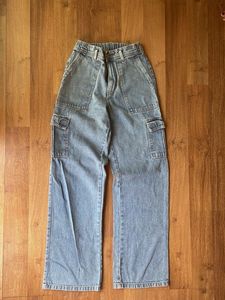 Light Wash Cargo Jeans