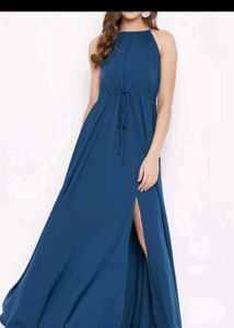 HALTER NECK BERRY-LUSH GOWN XL