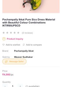 Unused Pure Sico Silk Salwar Suit