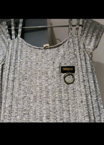 Unique Ribbed Asymmetrical Dress