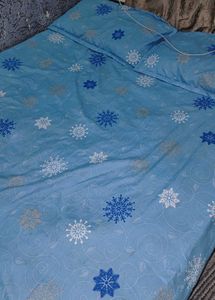 Blue Snowflake Duvet Cover Set