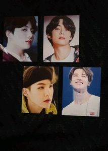 BTS photos cards, taekook and yoonmin