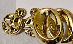 Chunky Gold Hoop Earrings Set