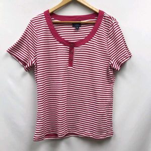 Striped V-Neck T-Shirt