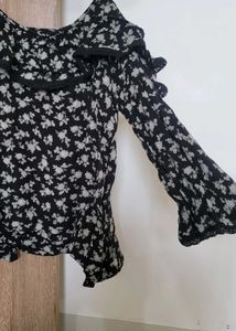 Ralph Lauren Floral Ruffle Top