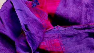 purple pure cotton saree