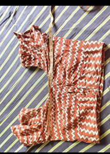 Boho Zigzag Print Blouse