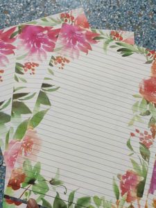 Floral Decorative Bordered Sheets [A4]