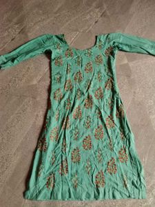 Embroidered Cotton Kurta