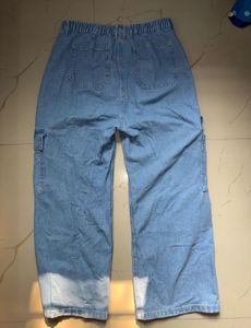 Light Wash Cargo Jeans