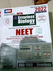 Neet Biology Class 11 And 12 Errorless Books