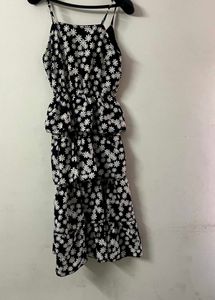 Floral Print frill Tiered Cami Cute Dress New