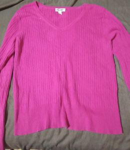 Pink Cherokee V-Neck Sweater