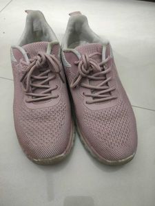 Pink walking shoes