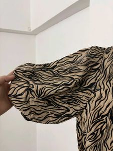 Stylish Animal Print Mini Dress