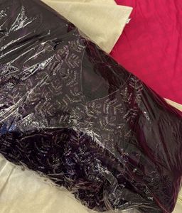 Purple Sequined Ruffle Saree