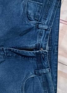 Blue Denim Cargo Pants
