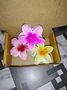 Flower Hair Clips - Set of 3