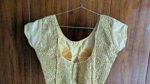 Sparkling Gold Sequin Blouse