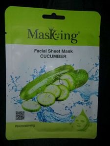 3️⃣Masking Aloevera,cucumber&amp;greentea Facial Sheet
