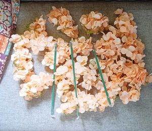15 punch Peach Artificial Flower Garland