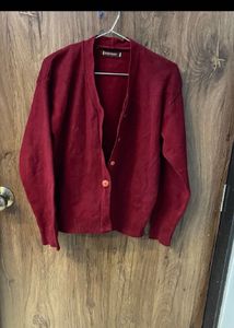 Burgundy Cardigan