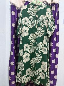 Tropical Print Button-Up coord set
