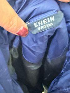 Shein Blue Puffer Jacket