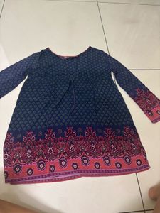 printed long sleeve dress Zara