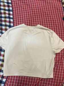 Graphic Print Cream T-Shirt