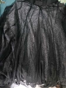 Sparkling Black Tulle Skirt