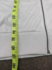 White Zip-Up Hoodie Jacket