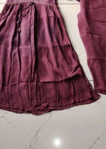 Elegant Mauve Ethnic Dress