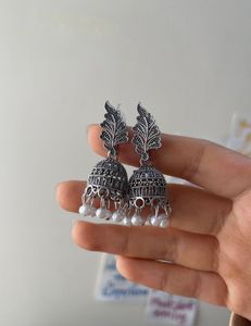 Oxidized Pearl Jhumka