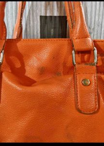 Chic Orange Handbag