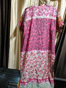 multi Ethnic Kurta embroidery and golden pants s