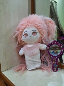 Cute Pink Doll with Mirror
